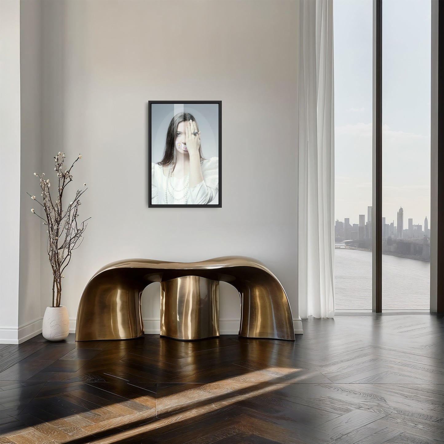 Flowers III - Fine-Art Print on Dibond + American Box