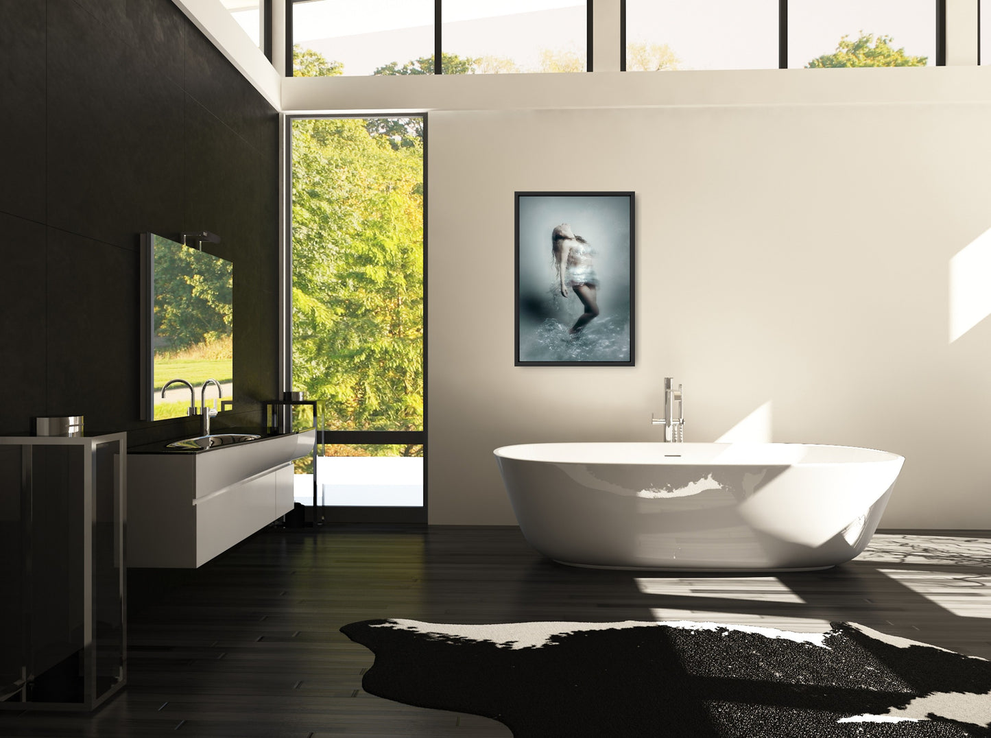 Plastic Dress II 3D (Multiple raised Dibonds + American Metal Box)