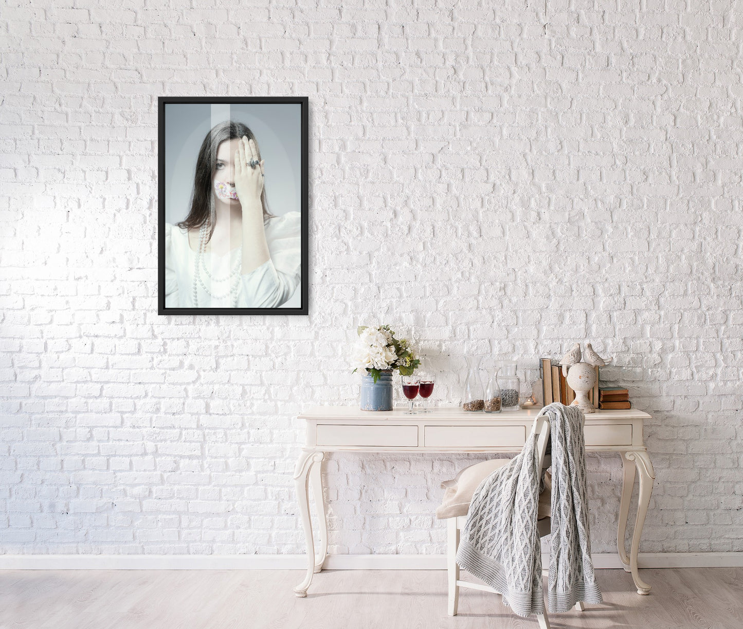 Flowers III - Fine-Art Print on Dibond + American Box