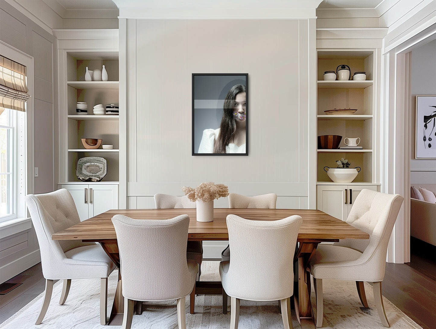 Flowers - Fine-Art Print on Dibond + American Box Frame