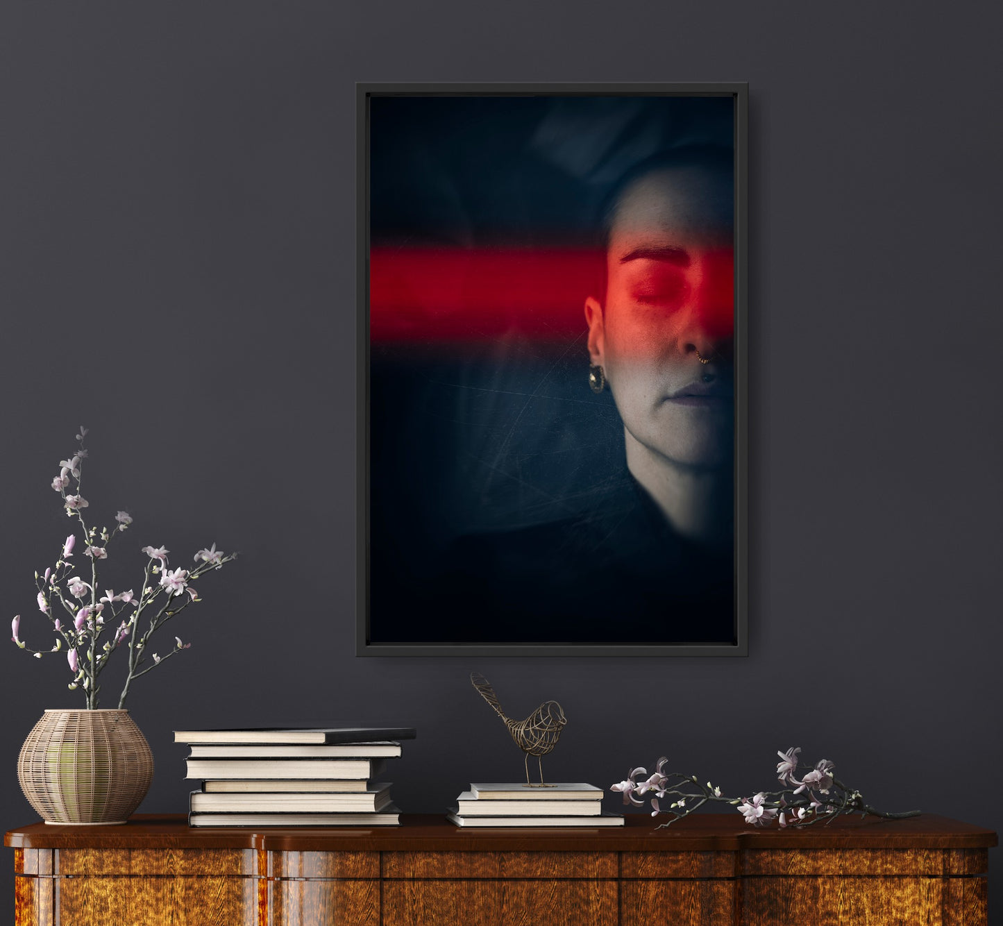 Red Line - Tirage Photogaphique sur Dibond + Caisse américaine