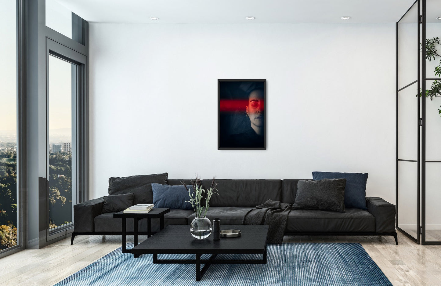 Red Line - Tirage Photogaphique sur Dibond + Caisse américaine