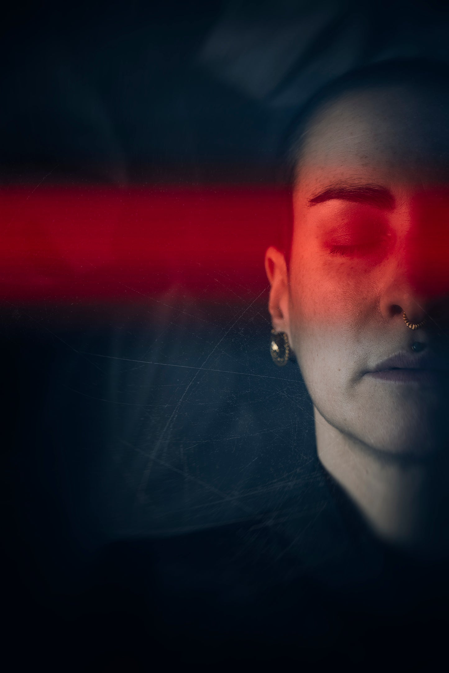 Red Line - Tirage Photogaphique sur Dibond + Caisse américaine